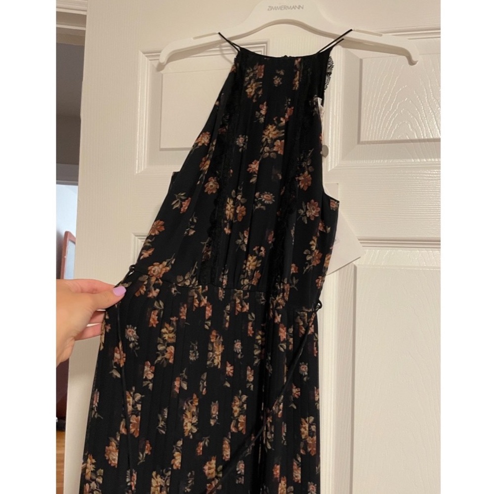Zimmermann Pleated Floral Print Midi dress